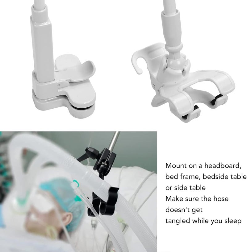 woobles CPAP Hose Holder for Bed CPAP Hoses Supplies, Flexible Structure Safe Reliable Stainless Steel Portable CPAP Hose Hanger for Bedside - Image 3